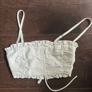 Princess Polly Light Green Crop Top - goes with matching pants in closet